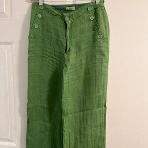 Sundance Green Linen Pants